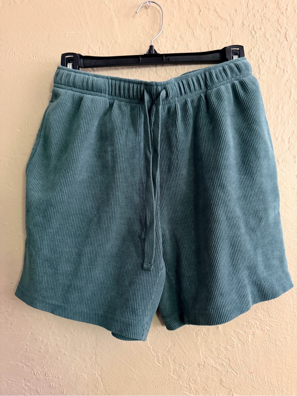 Women’s Rib-Knit Athletic Shorts — Teal Green